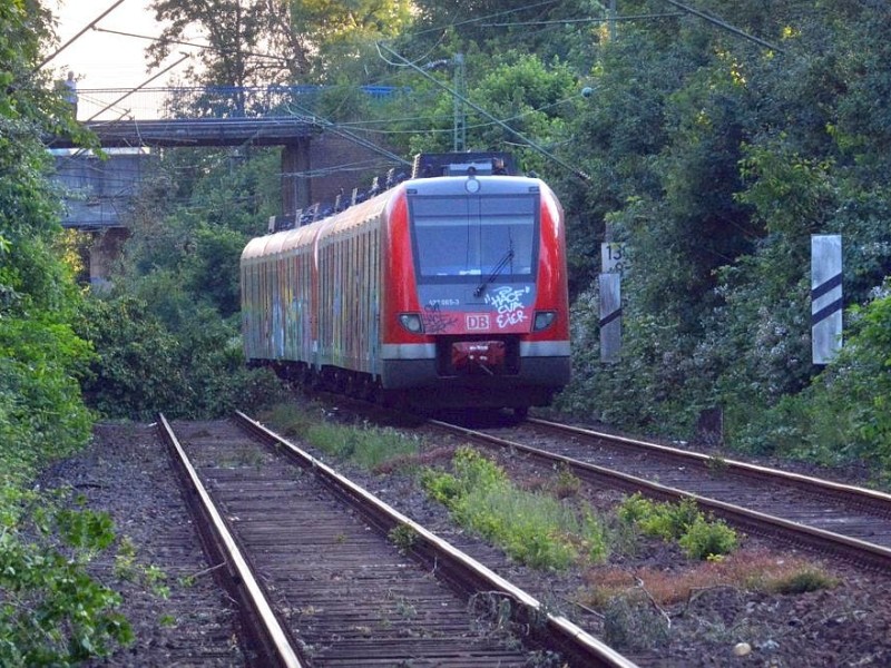 So sah es am Donnerstag noch auf der S-Bahnstrecke zwischen Essen und Bochum aus, hier in Wattenscheid.
