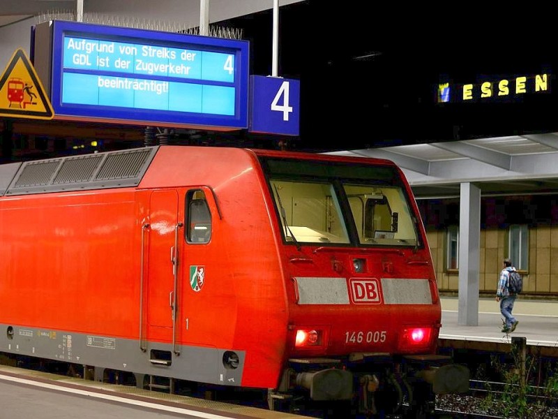 Auch am Hauptbahnhof Essen wurde gestreikt.