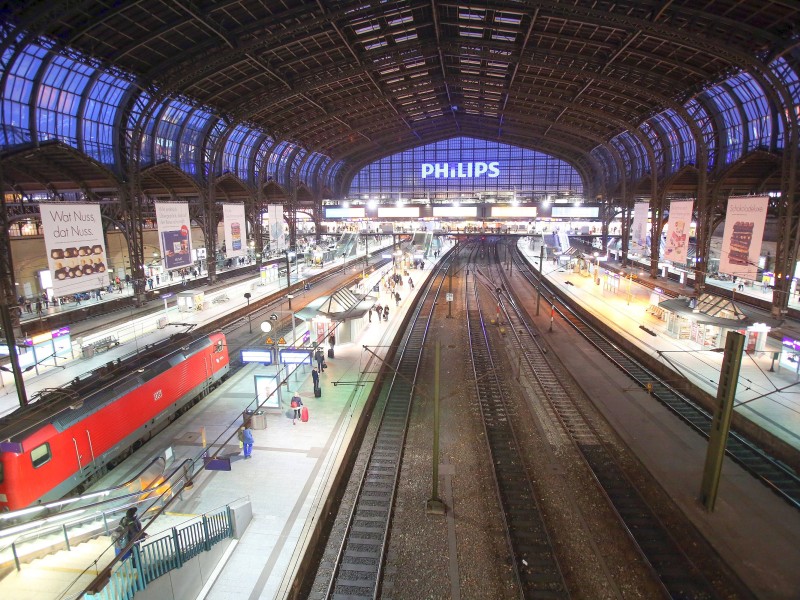 Die Auswirkungen des Lokführer-Streiks am Hamburger Hauptbahnhof.