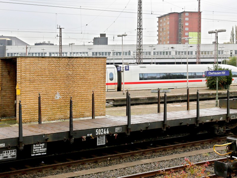Der leere Hauptbahnhof in Oberhausen am Donnerstagmorgen.