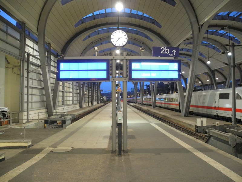 Die Auswirkungen des Lokführer-Streiks am Kieler Hauptbahnhof.