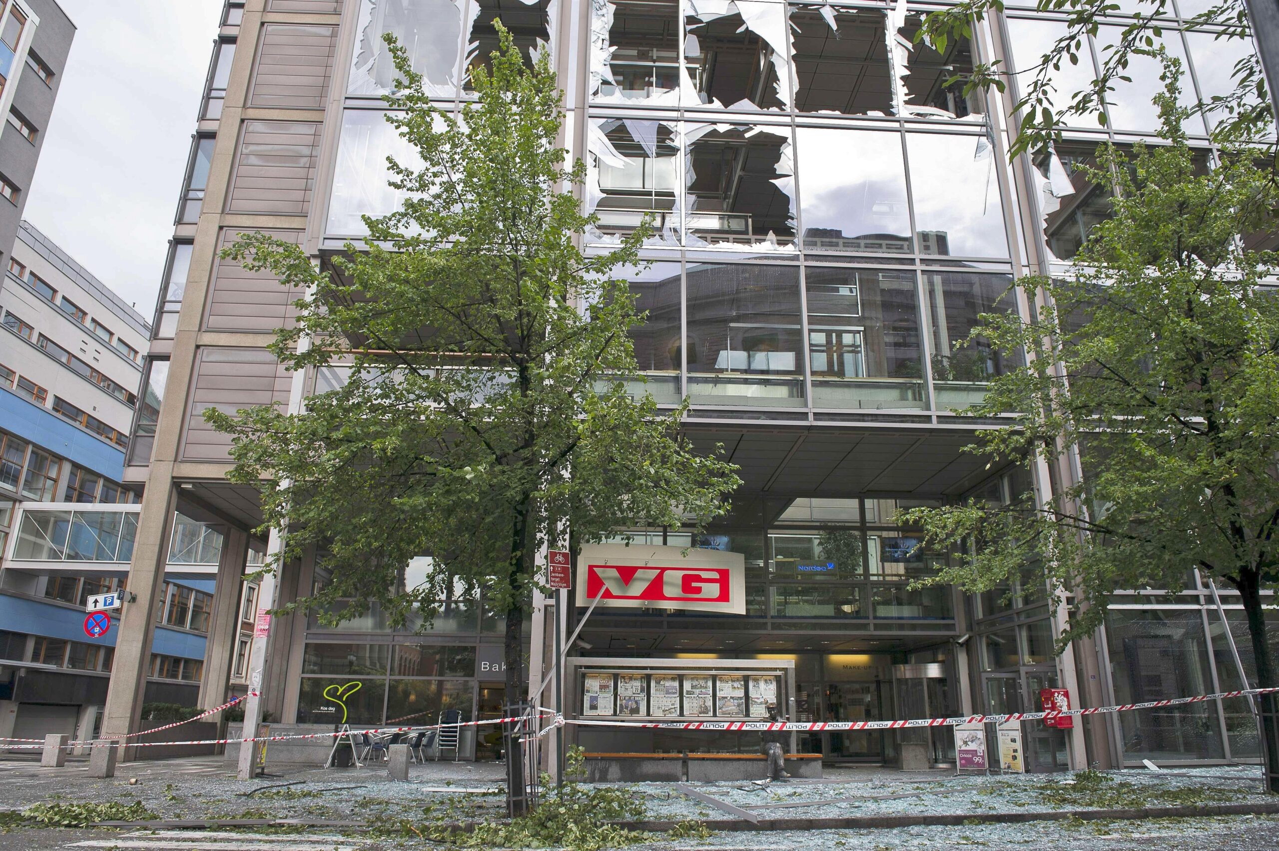 ... VG-Zeitungsgebäudes in Oslo.