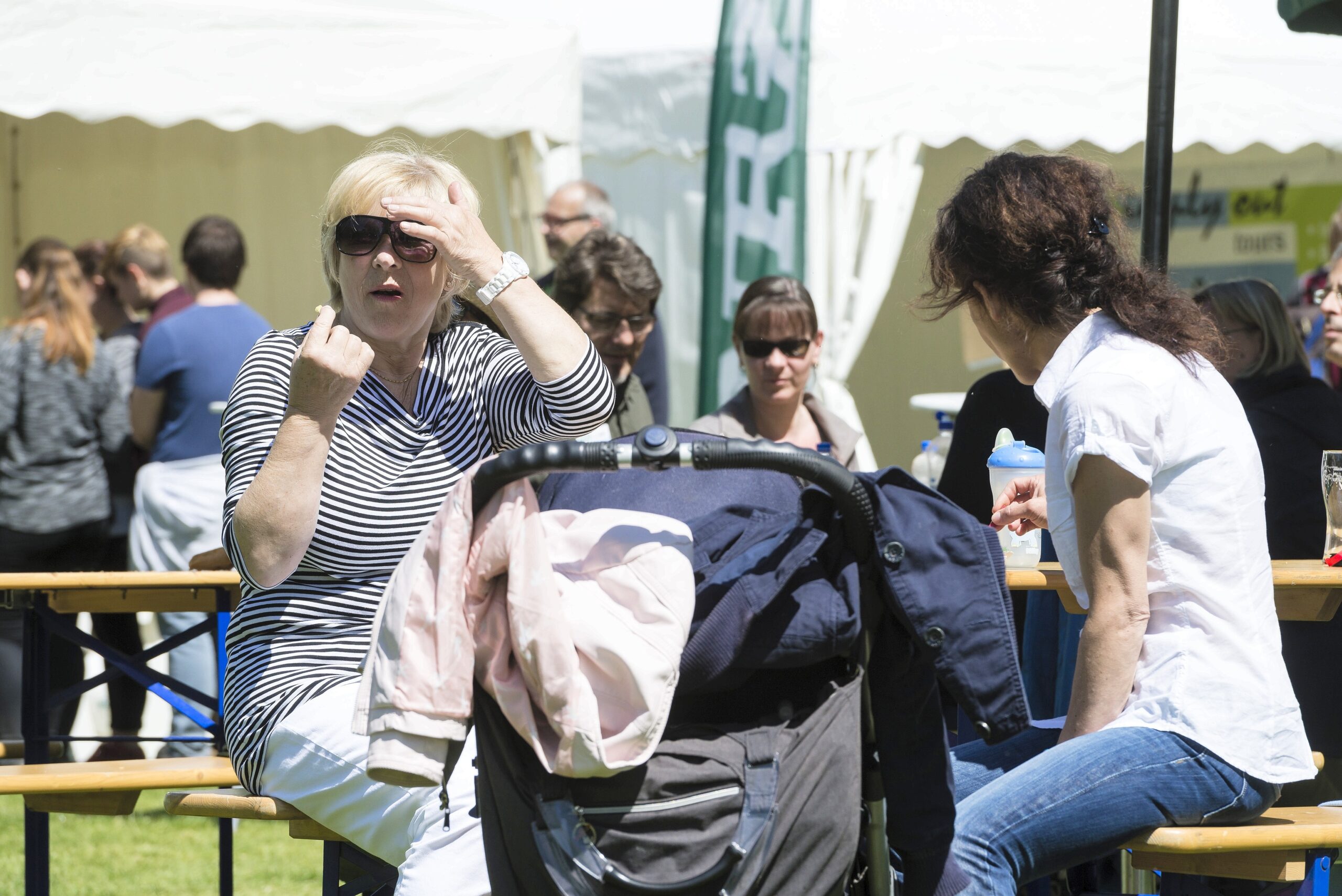 Strahlender Sonnenschein beim NRZ Wandertag 2015 am Baldeneysee.