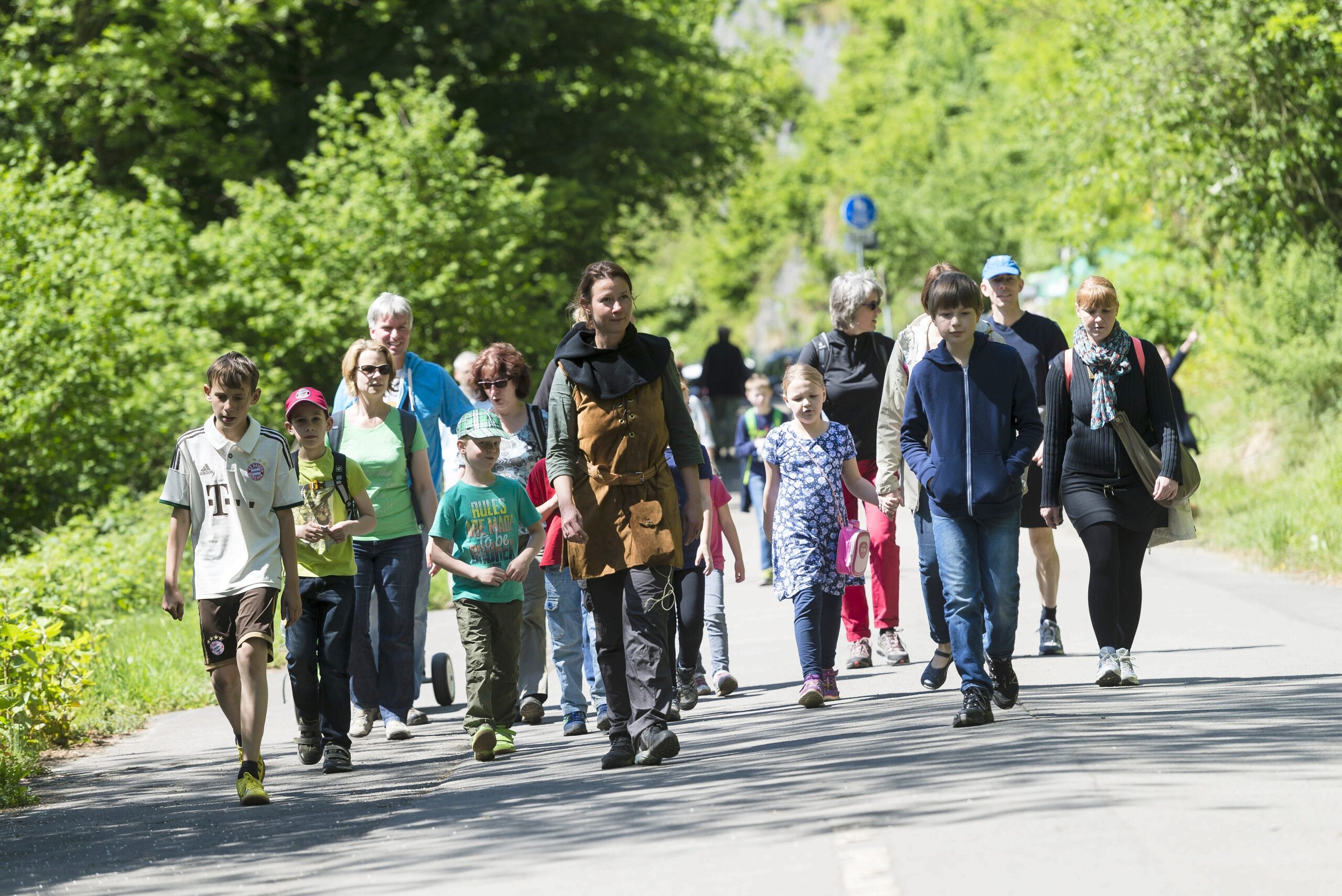 Strahlender Sonnenschein beim NRZ Wandertag 2015 am Baldeneysee.