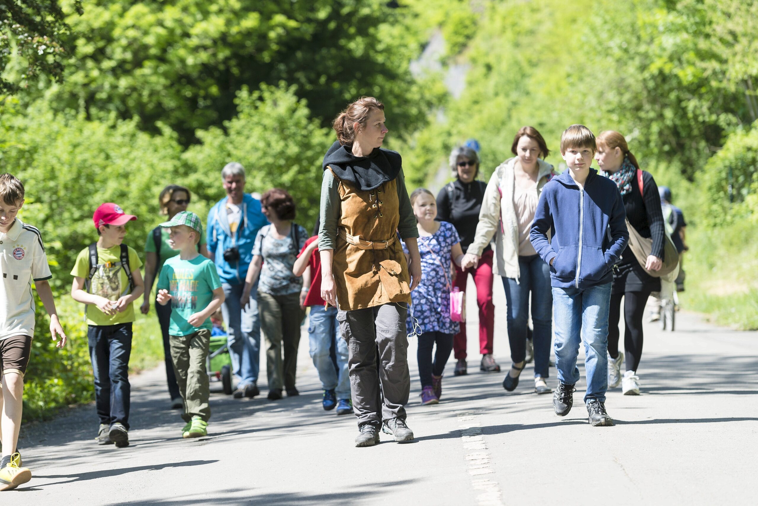 Strahlender Sonnenschein beim NRZ Wandertag 2015 am Baldeneysee.