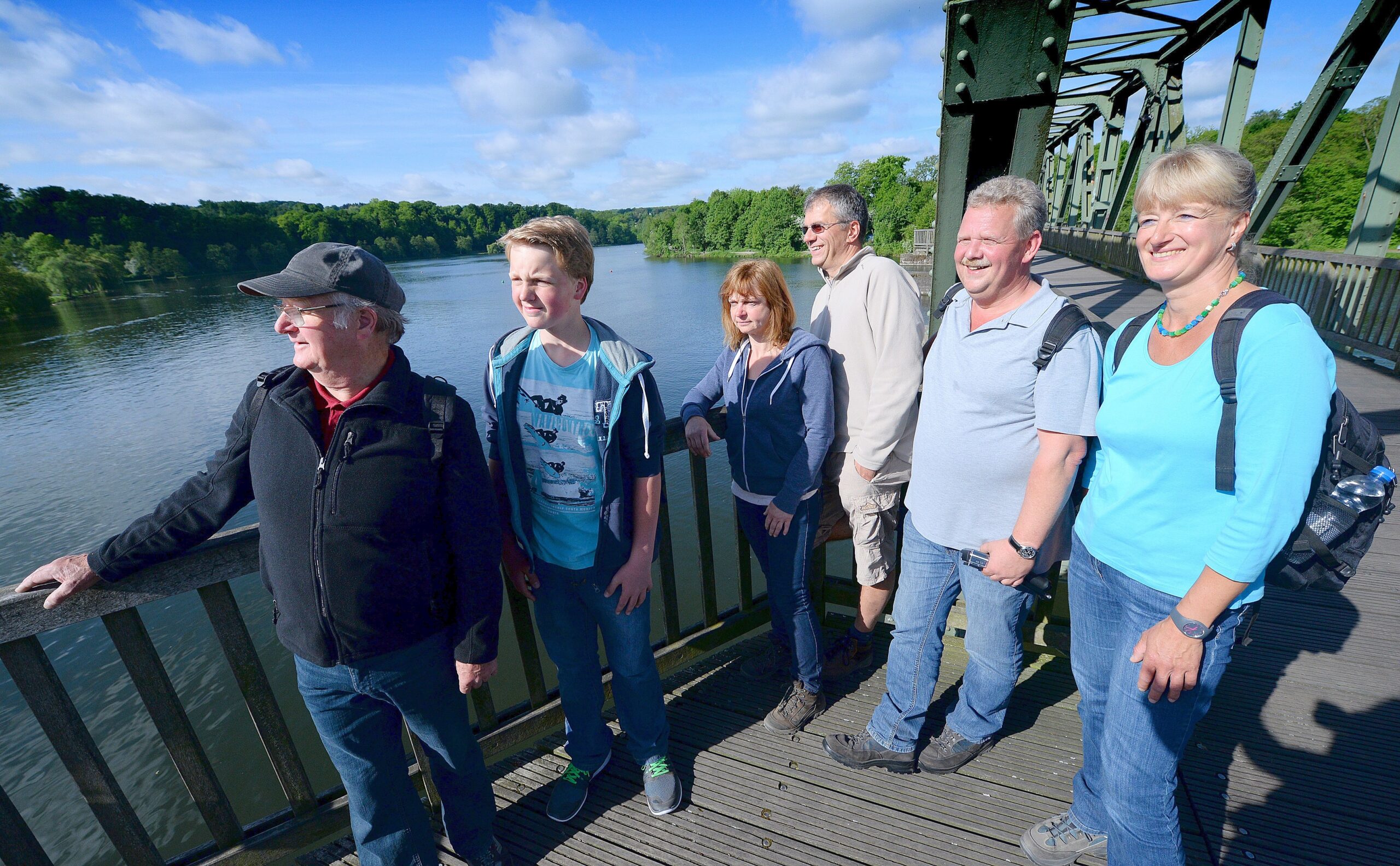 Strahlender Sonnenschein beim NRZ Wandertag 2015 am Baldeneysee.