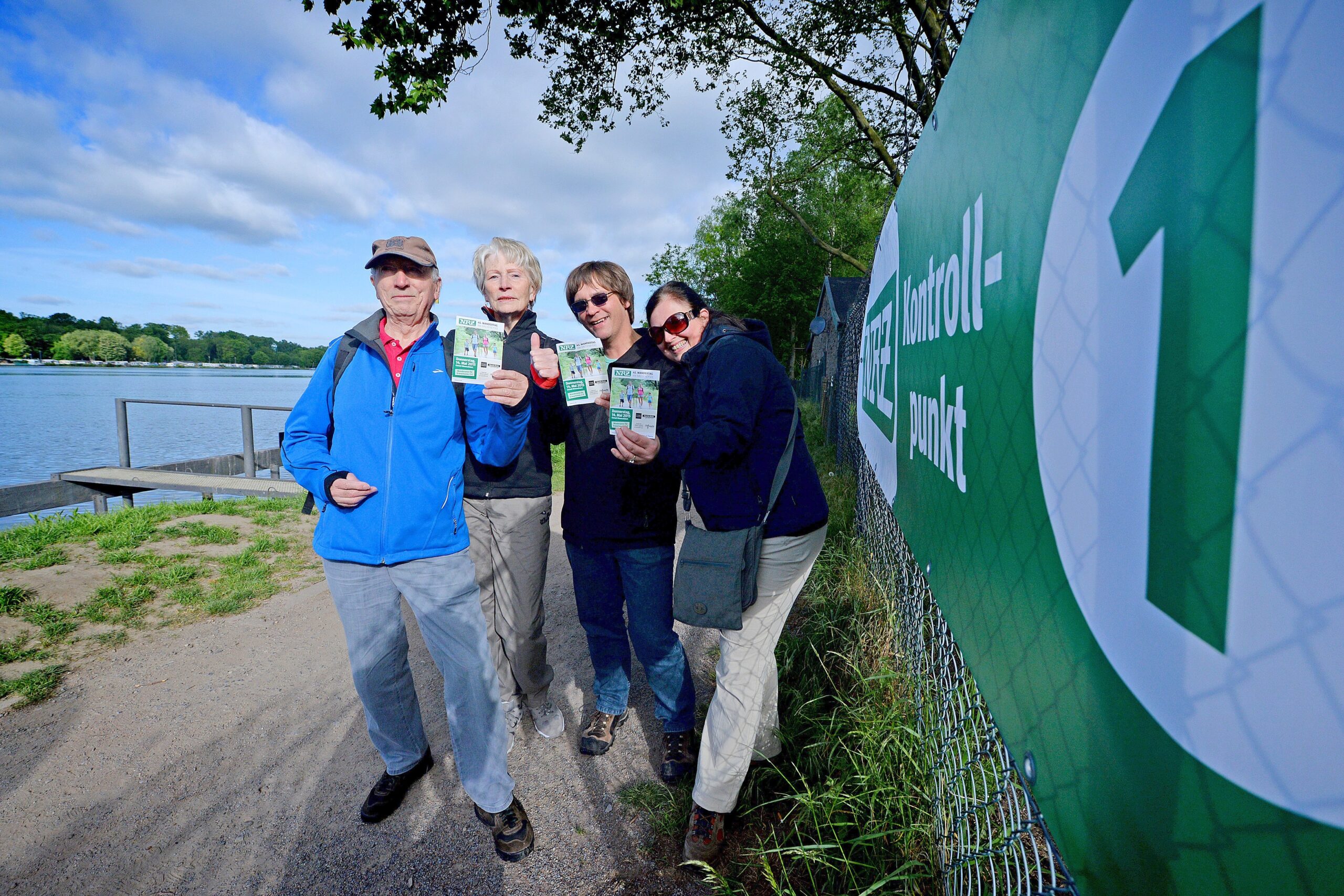 Strahlender Sonnenschein beim NRZ Wandertag 2015 am Baldeneysee.