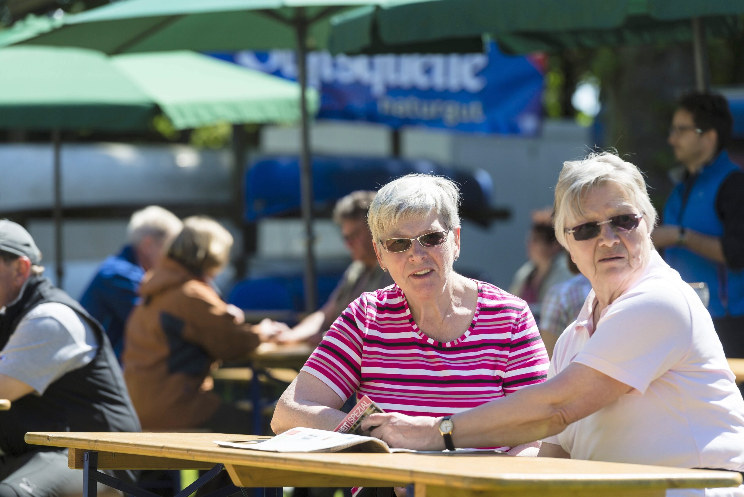 Strahlender Sonnenschein beim NRZ Wandertag 2015 am Baldeneysee.