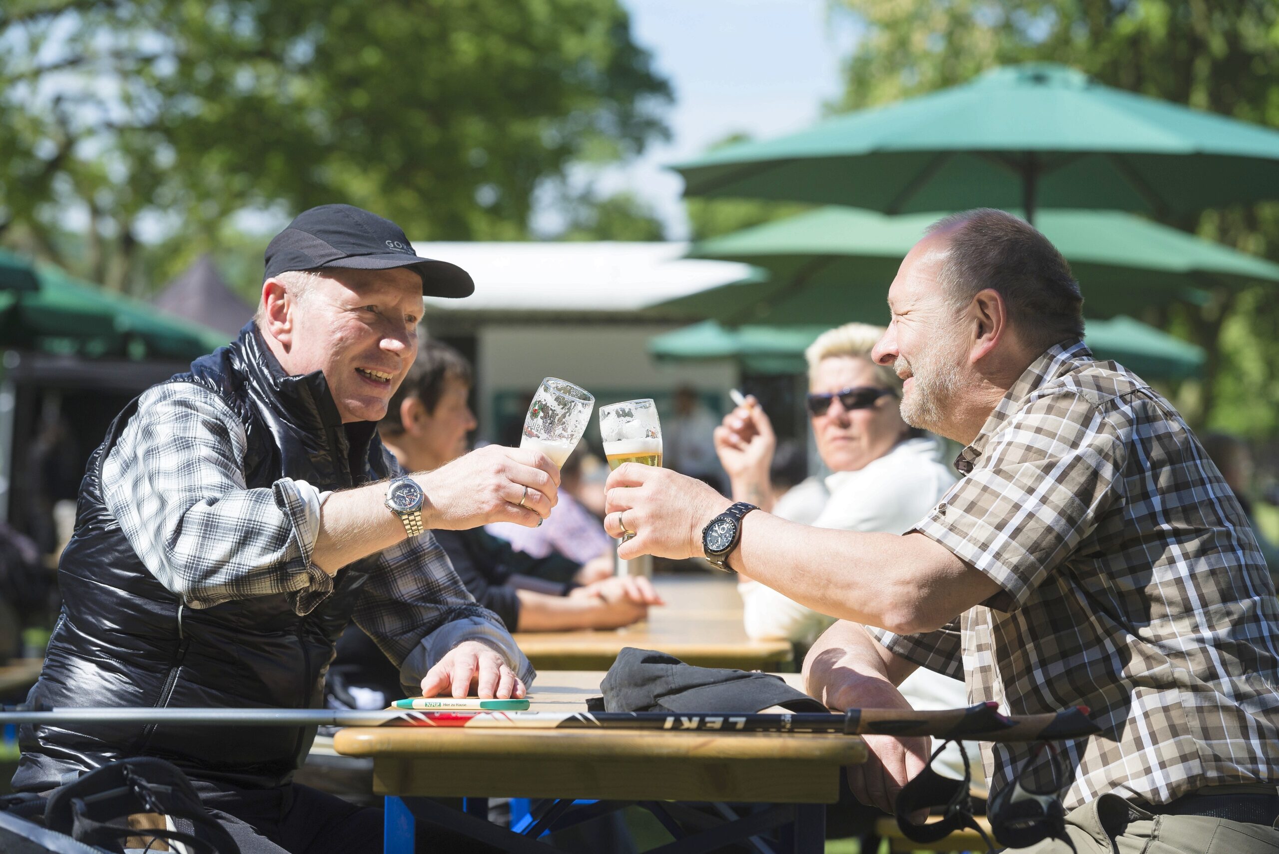 Strahlender Sonnenschein beim NRZ Wandertag 2015 am Baldeneysee.