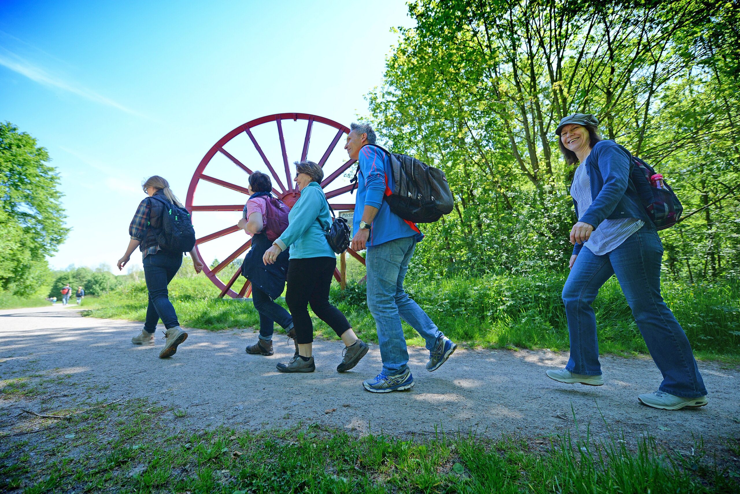 Strahlender Sonnenschein beim NRZ Wandertag 2015 am Baldeneysee.