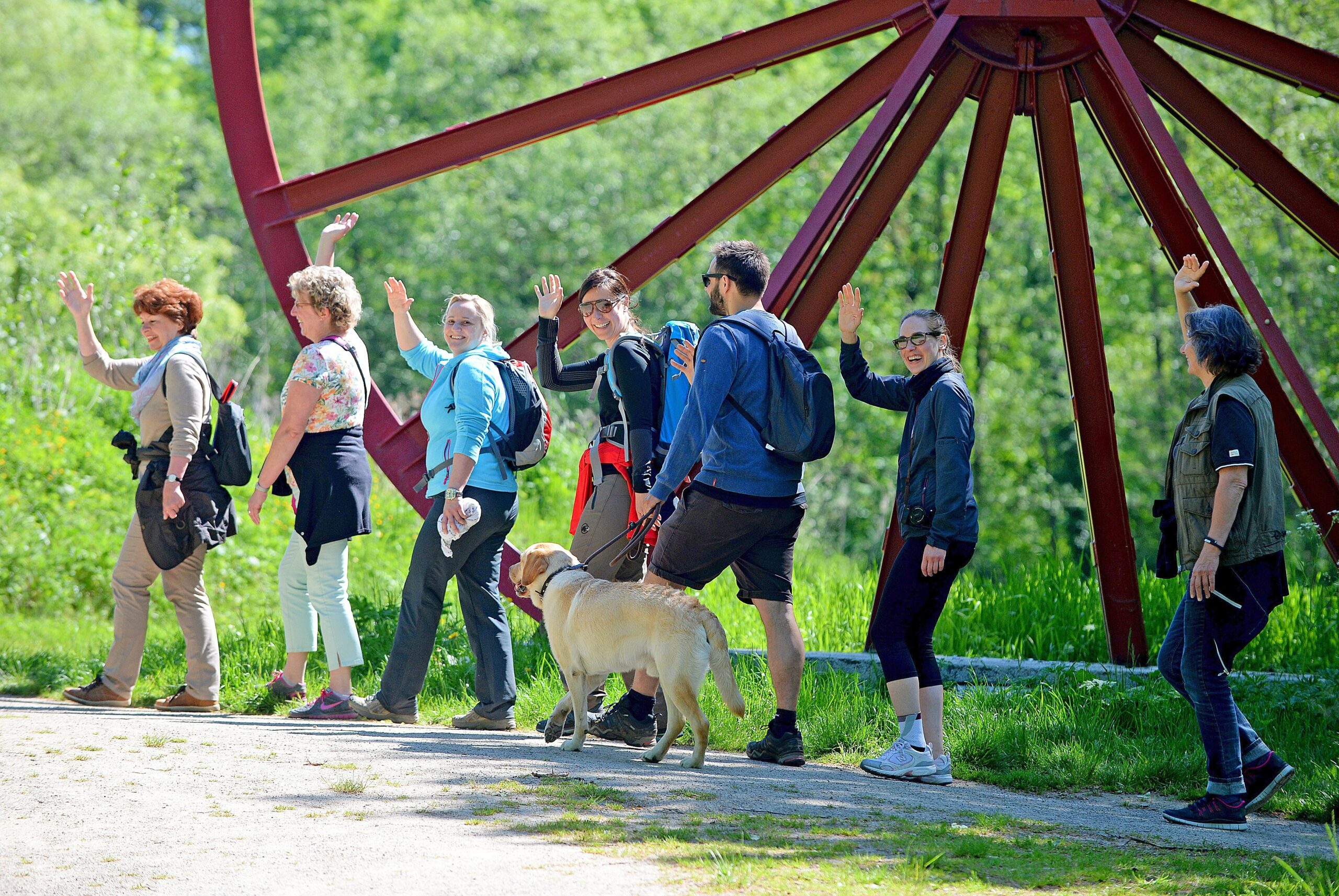 Strahlender Sonnenschein beim NRZ Wandertag 2015 am Baldeneysee.