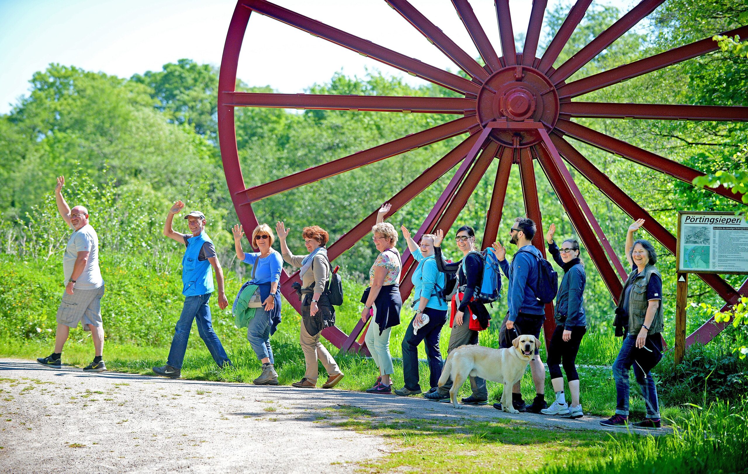 Strahlender Sonnenschein beim NRZ Wandertag 2015 am Baldeneysee.