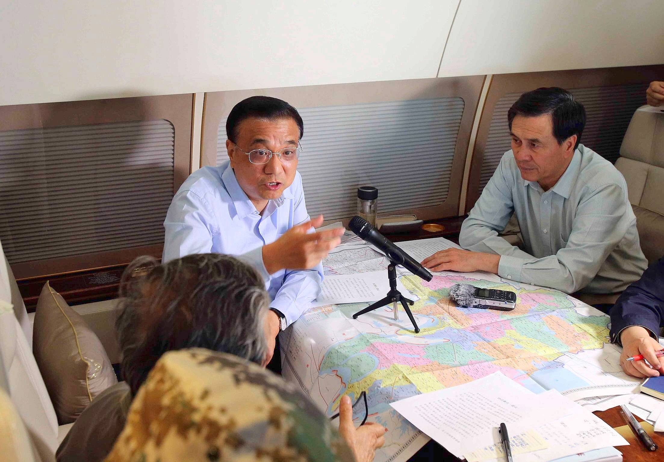 Der Chinesische Premier Li Keqiang sprach mit der Presse.
