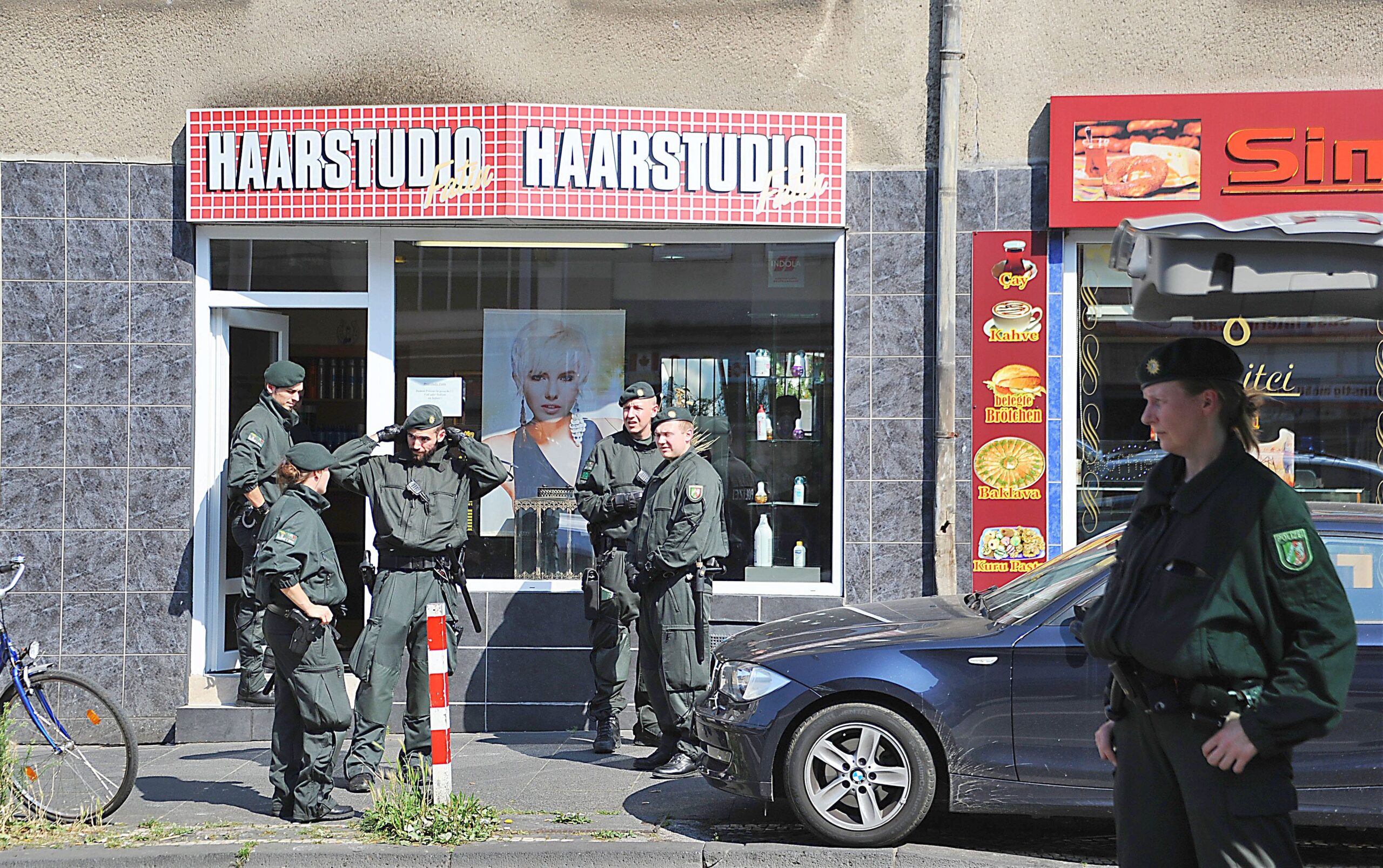 Großeinsatz der Polizei gegen Rocker in Eppinghofen. Foto: Oliver Müller