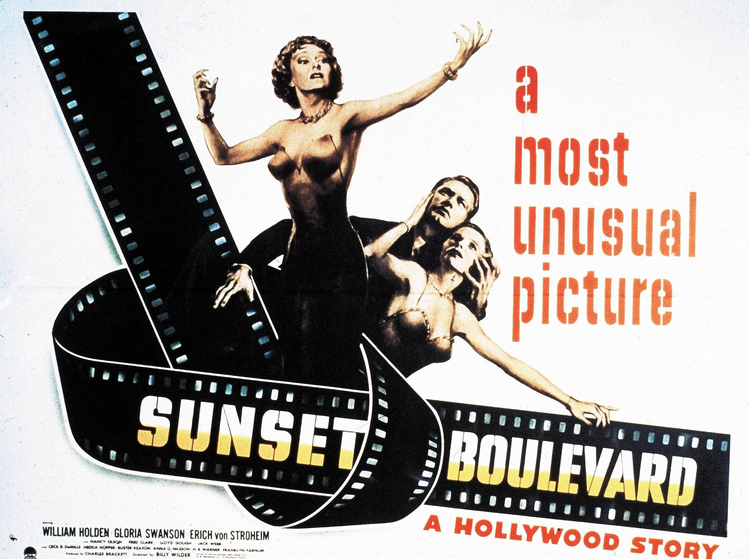 1950: Sunset Boulevard: Gute Zeiten erkennt man immer erst im Rückblick. Das mag auch für die goldenen Hollywood-Jahre gelten, denen Komödien-Spezialist Billy Wilder mit „Sunset Boulevard“ („Boulevard der Dämmerung“) ein ...