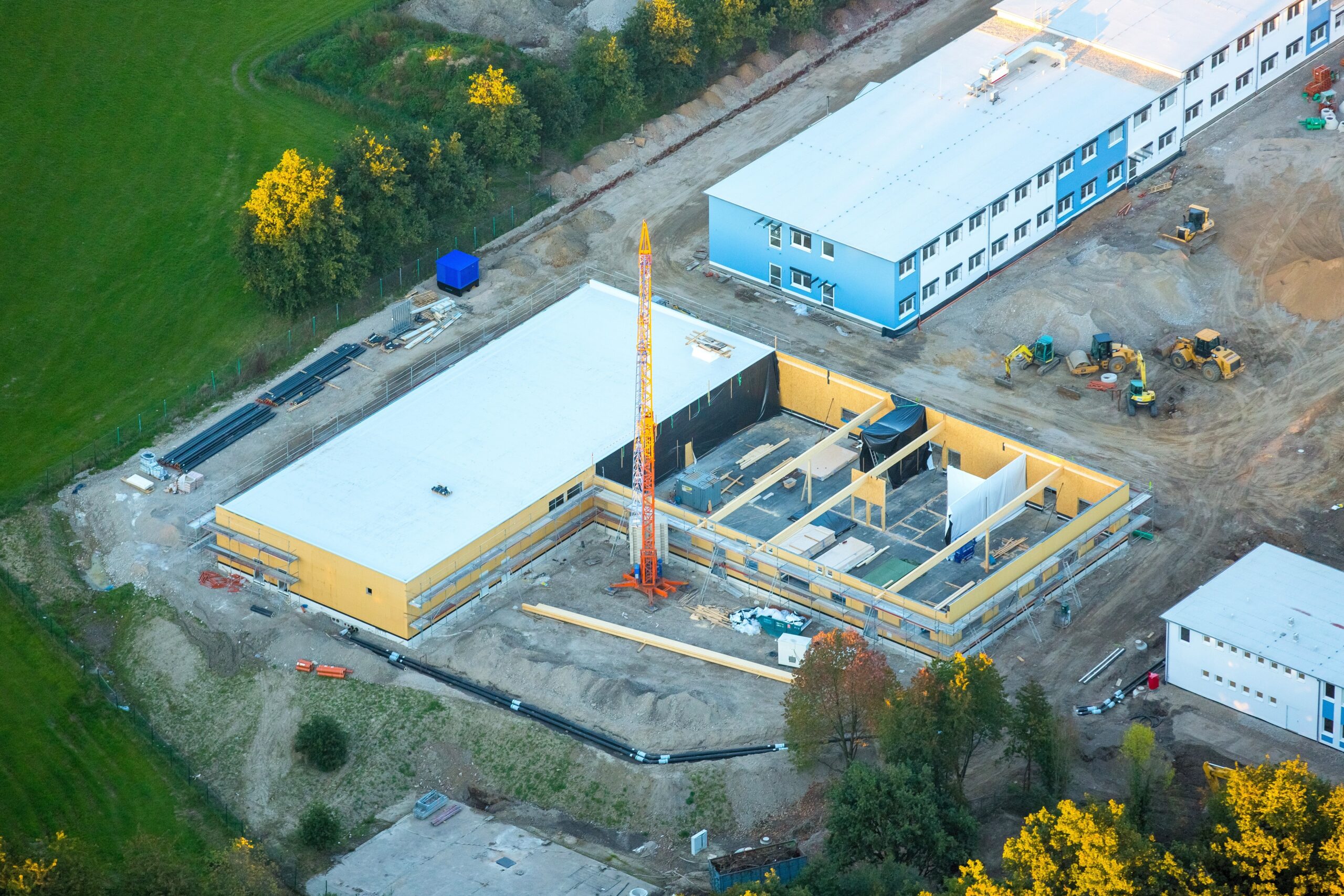 Die Baustelle Anfang Oktober 2015.