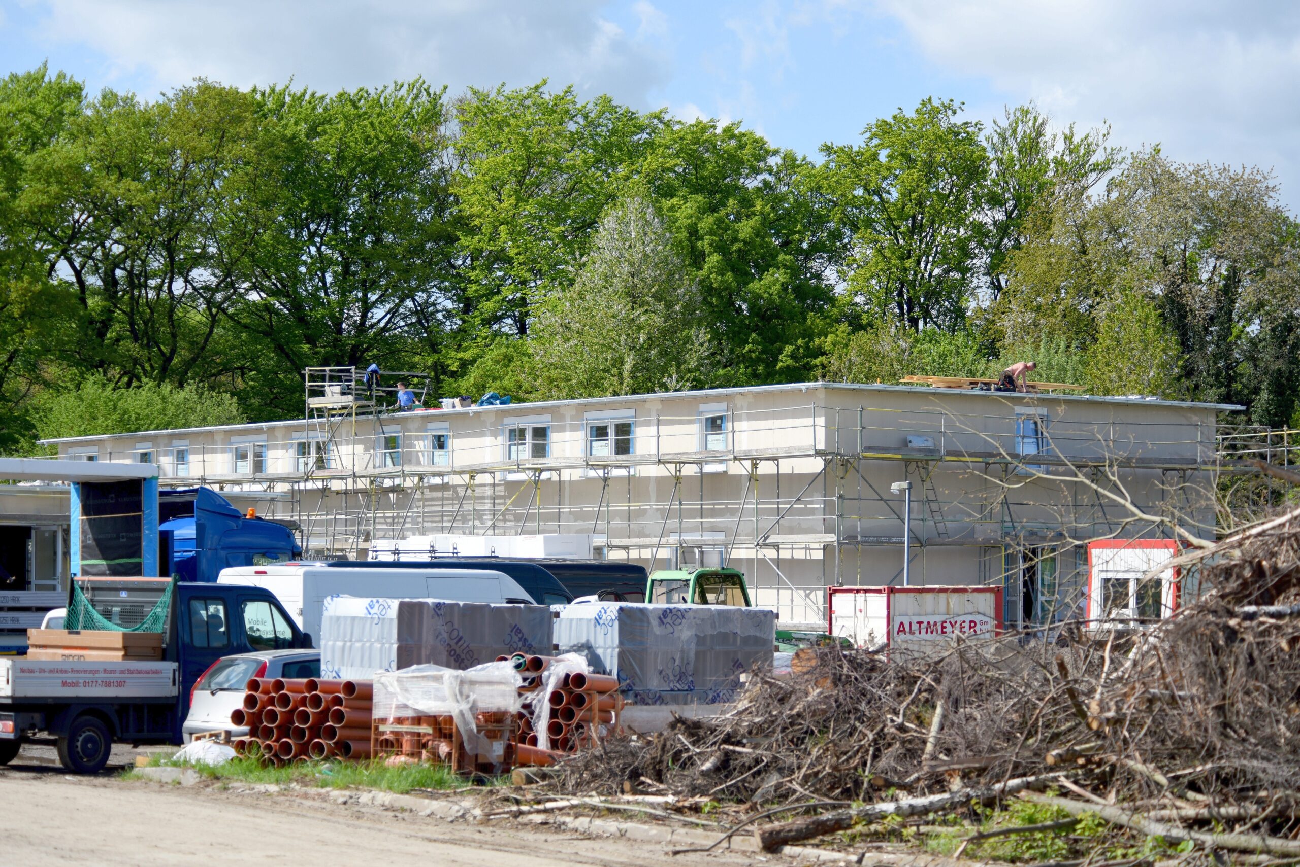 Die Großbaustelle im Mai 2015.