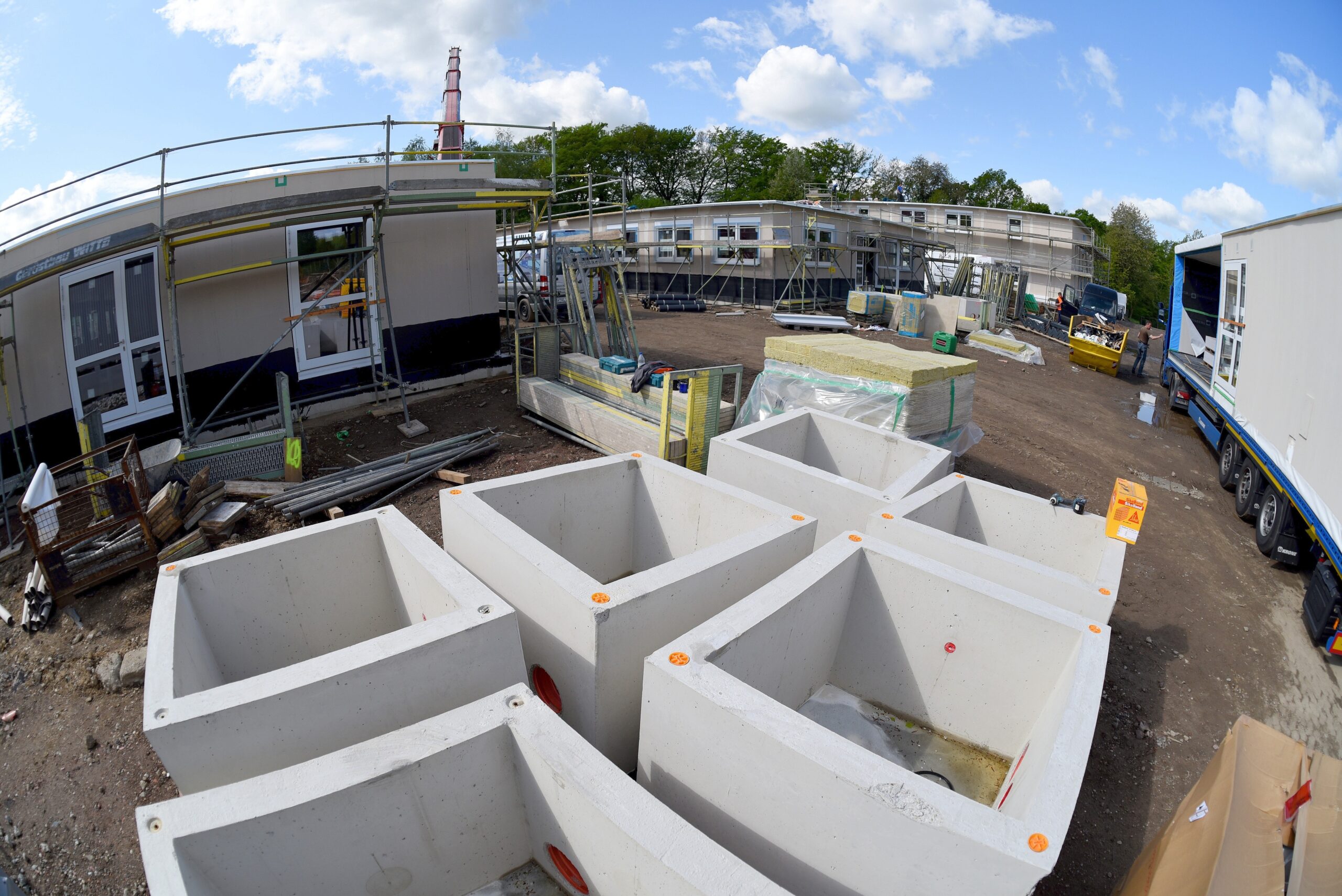 Die Großbaustelle im Mai 2015.