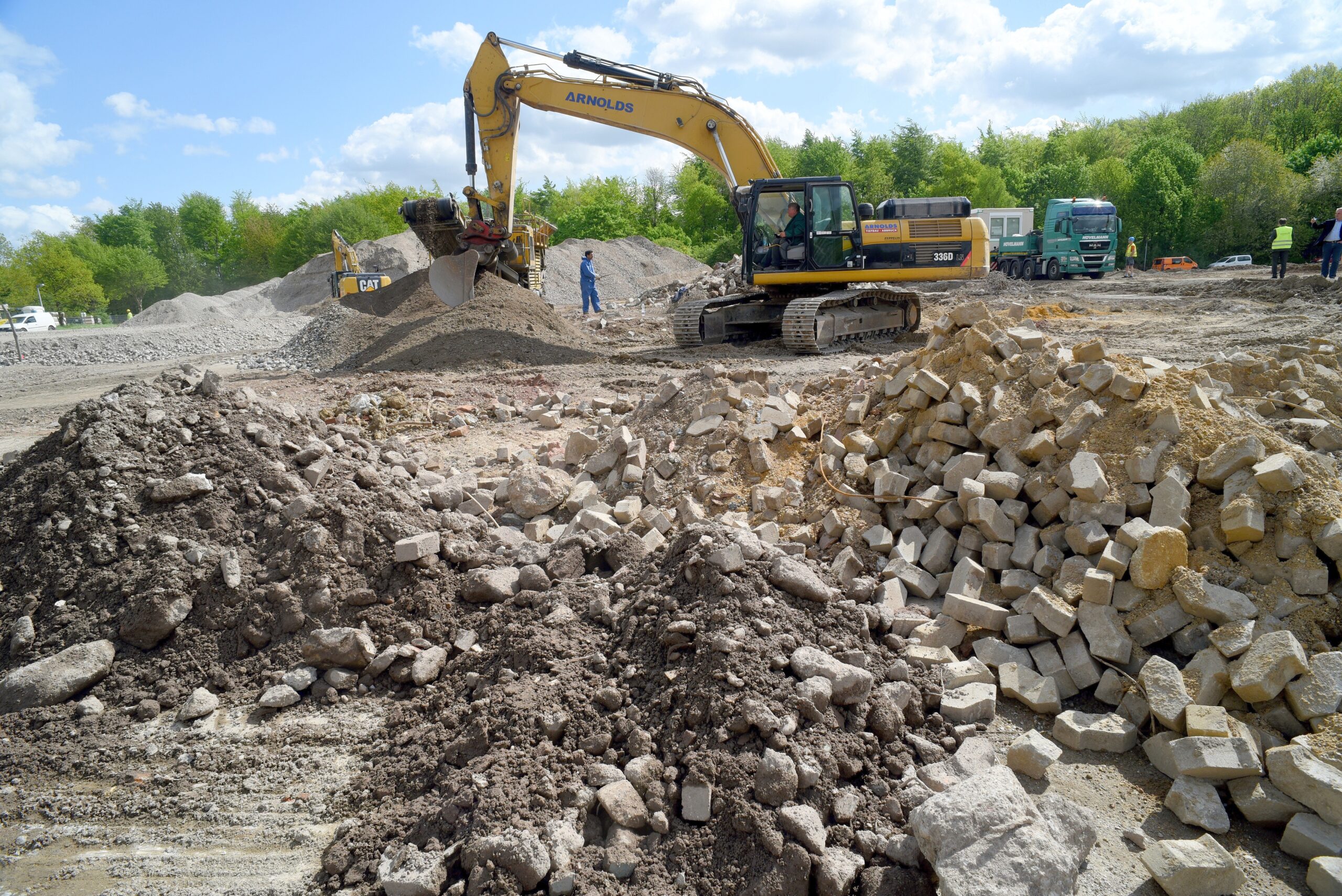 Die Großbaustelle im Mai 2015.