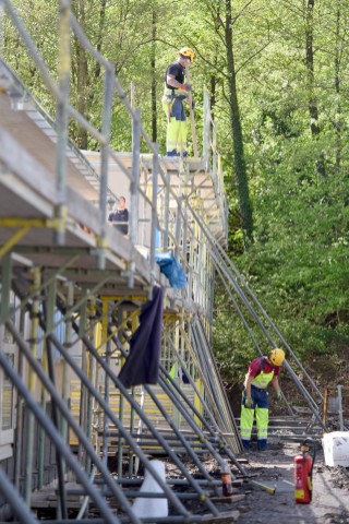 Die Großbaustelle im Mai 2015.