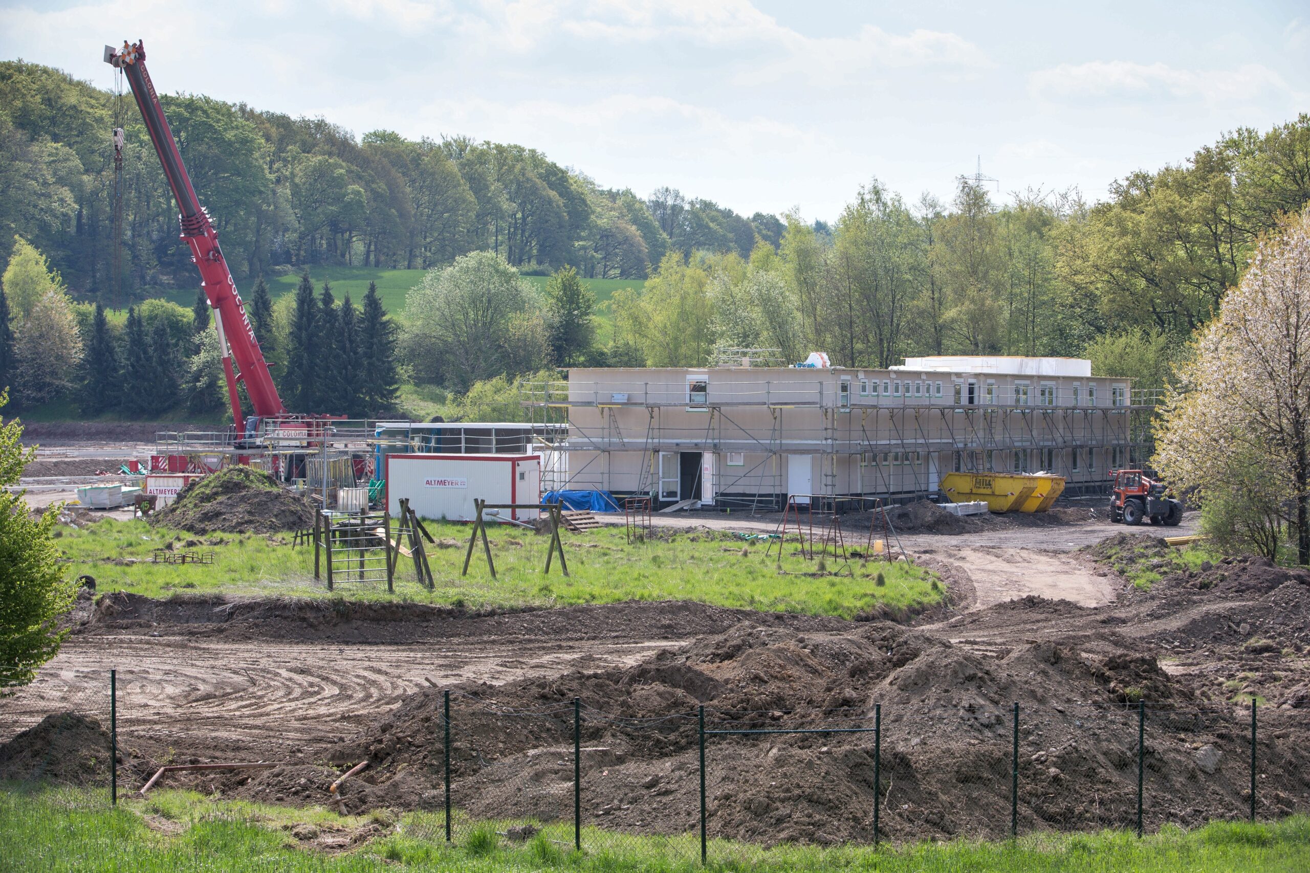 Die Großbaustelle im Mai 2015.