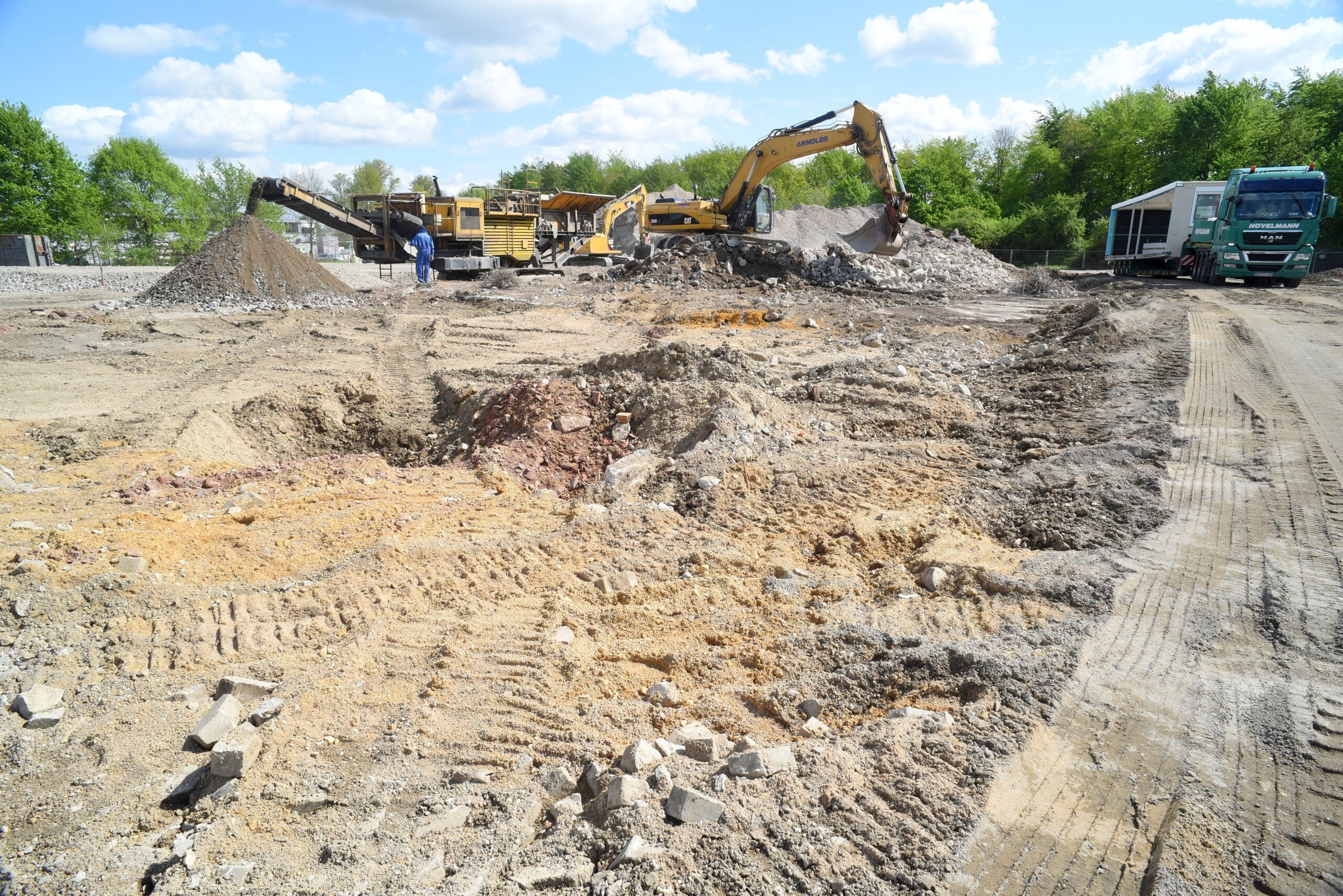 Die Großbaustelle im Mai 2015.