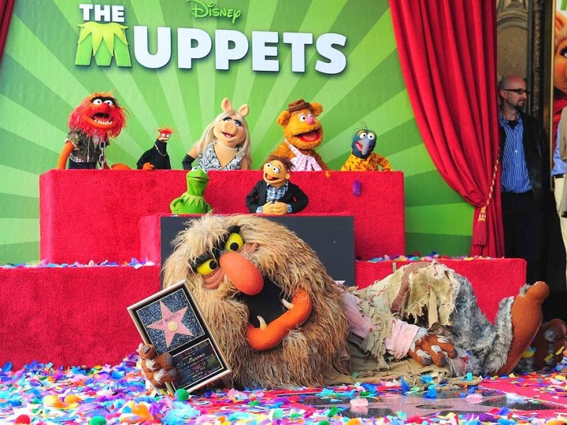 Auch die bekanntesten Puppen der Welt, Die Muppets haben jetzt einen eigenen Granit-Stern. Kermit der Frosch,...
