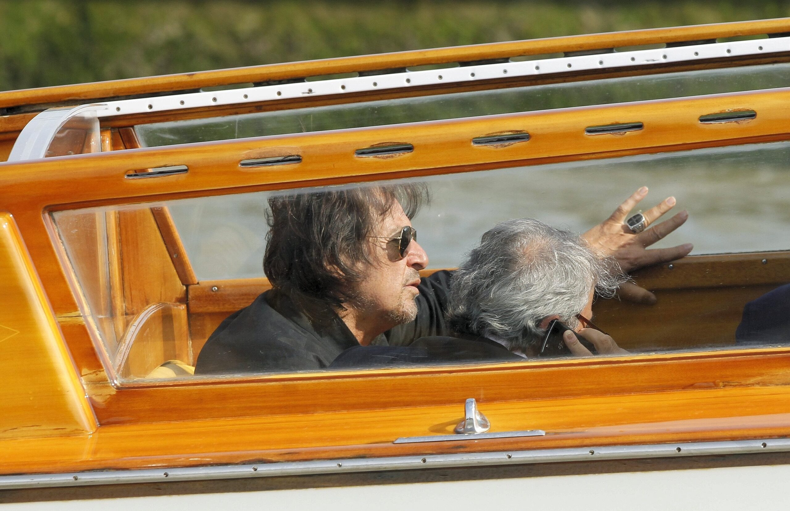 ...legte Al Pacino hin. Boot statt Limousine: Bei den Filmfestspielen von Venedig kommen die Stars übers Wasser. Schauspieler Al Pacino ...