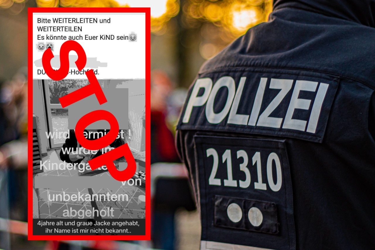 Im Netz wird fieberhaft nach einem vermissten Mädchen aus Duisburg gesucht. Die Polizei reagiert darauf verärgert. 