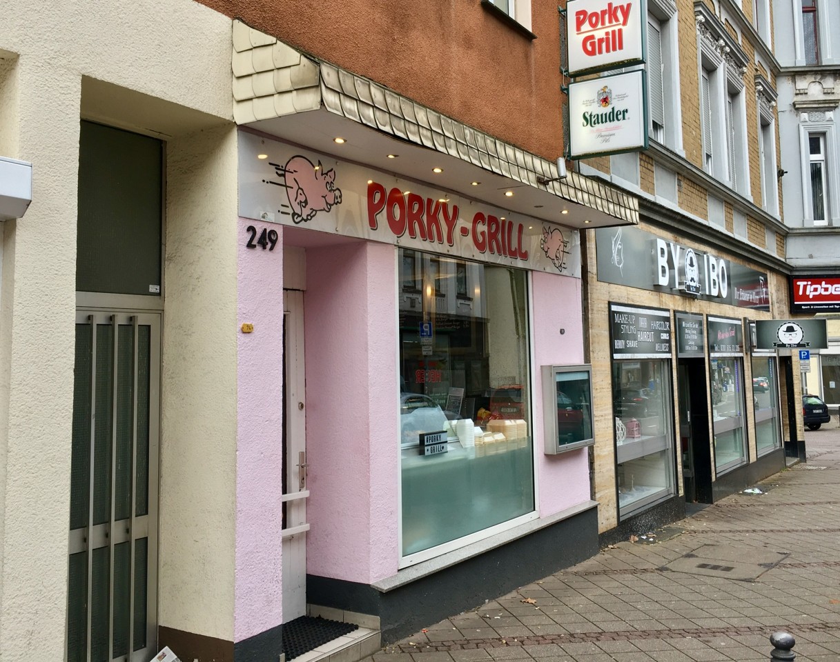 Eine Institution: Der Porky-Grill in Essen-Kray.
