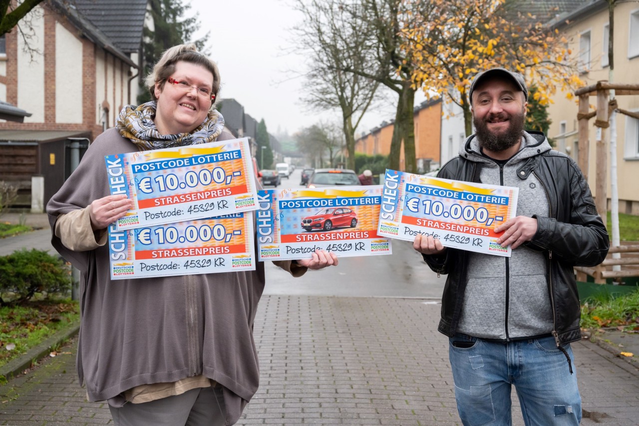 Die beiden Gewinner der Postcode-Lotterie aus Essen!