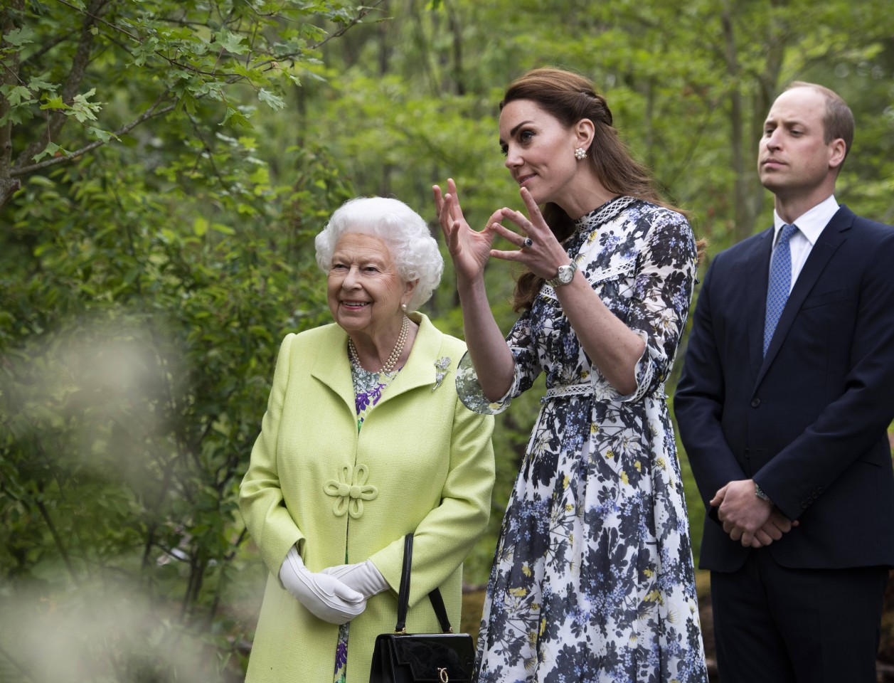 Hohes Interesse an Pflanzen und Gärtnerei: Mit Prinz William und Herzogin Kate besuchte Queen Elizabeth II. im Mai 2019 die „Chelsea Flower Show“. 