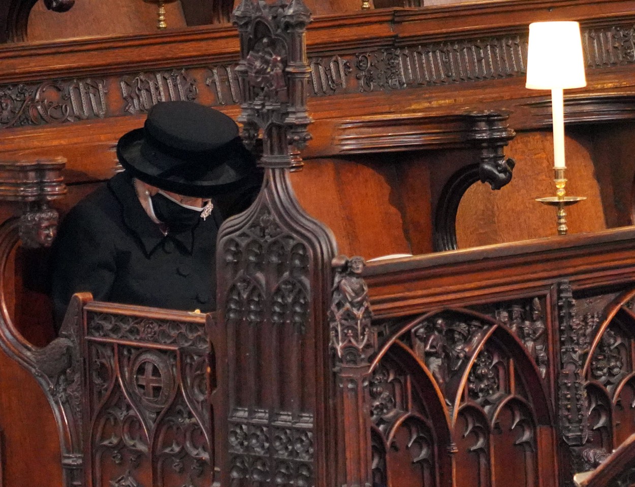 Queen Elizabeth II. trauert in der St. George's Chapel um ihren Ehemann Prinz Philip.