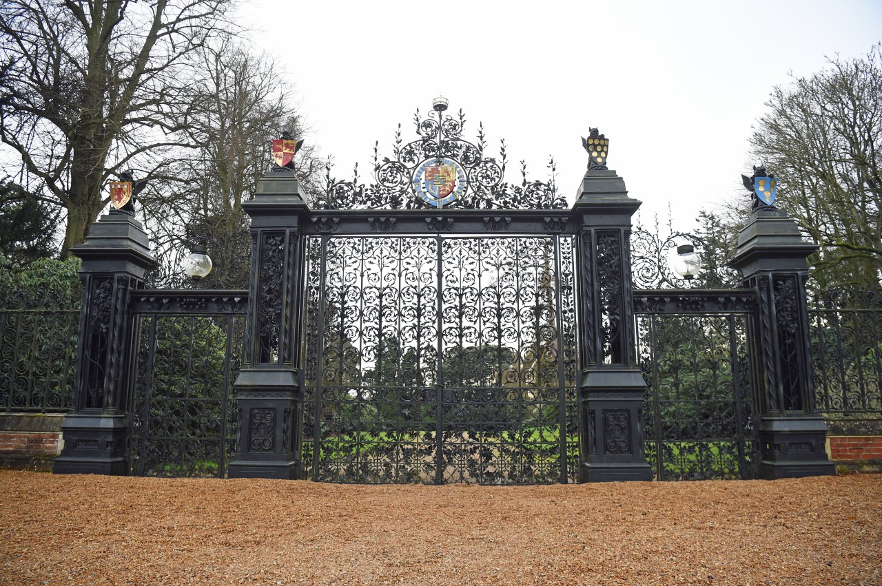 Die Norwich-Tore zum Sandringham Palast, dem Landsitz der britischen Königin.