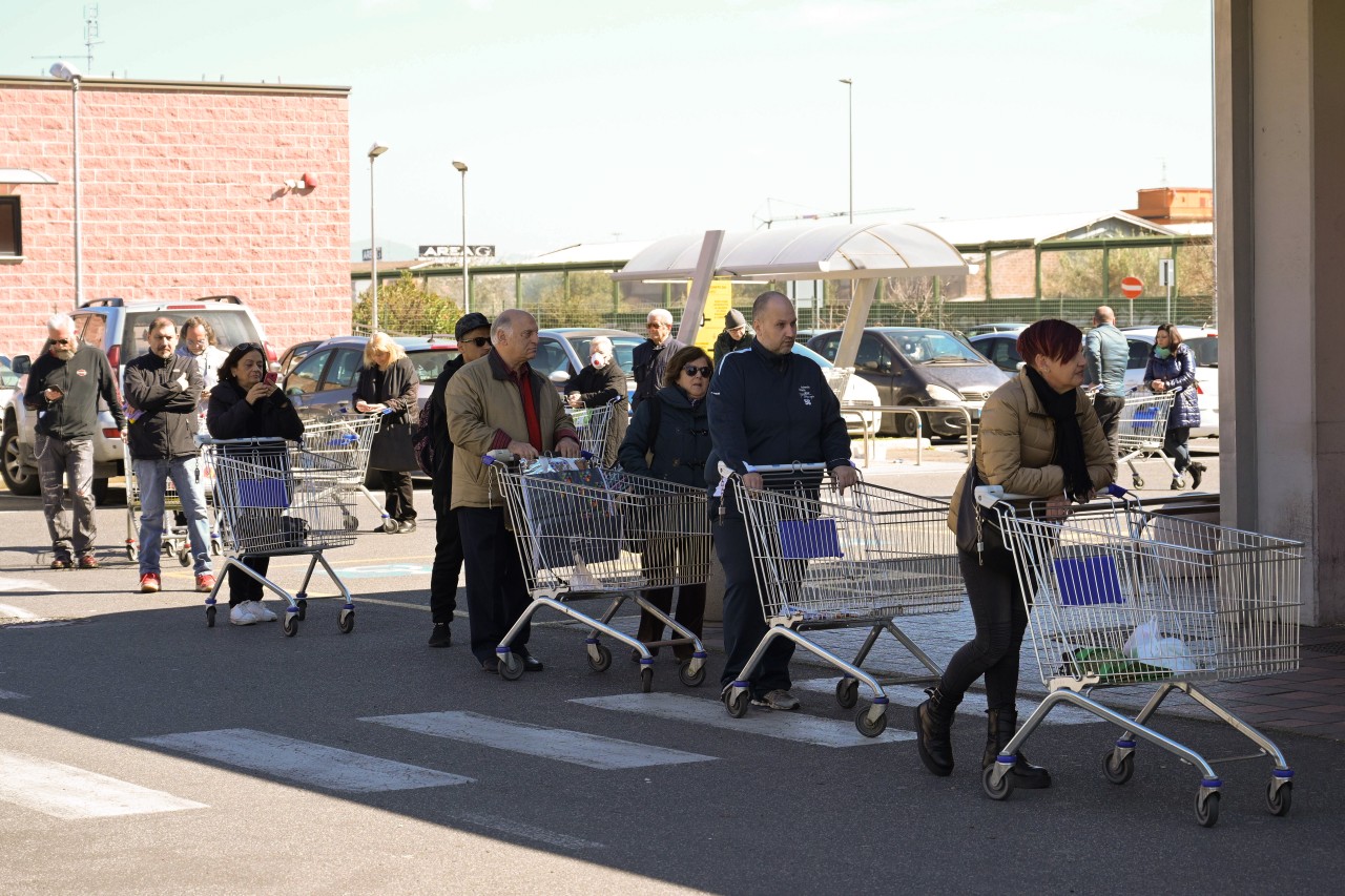 Supermarkt: Crowdless will das Social Distancing unterstützen. (Symbolbild)