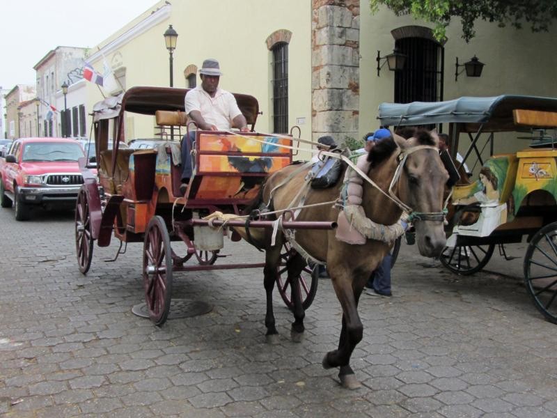 Mit einer PS durch die Altstadt: Vor allem Touristen gehen auf Kutschetour durch Santo Domingo.