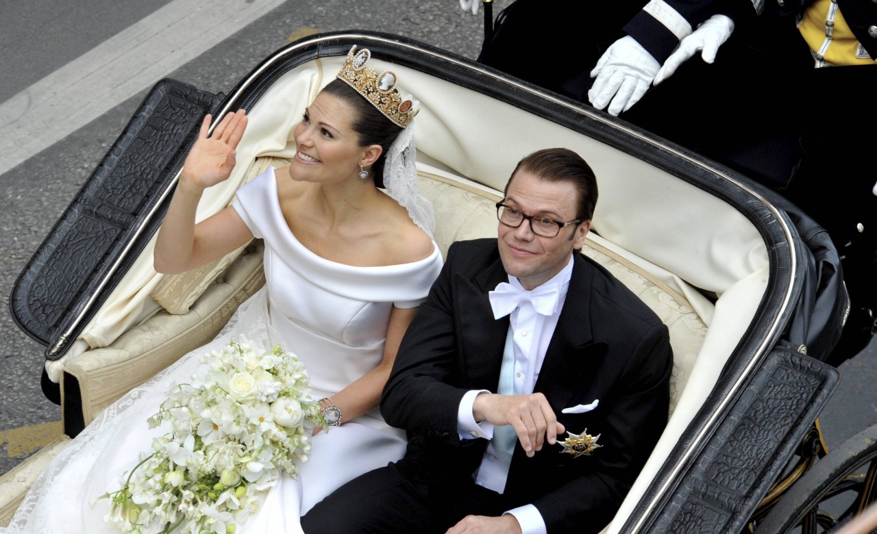 Prinzessin Victoria und Prinz Daniel bei ihrer Hochzeit im Juni 2010.