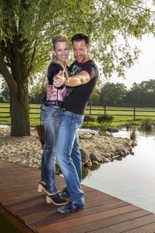 Bild aus glücklichen Tagen in Dinslaken: Michael Wendler und seine Frau Claudia 2013 auf ihrer Ranch.