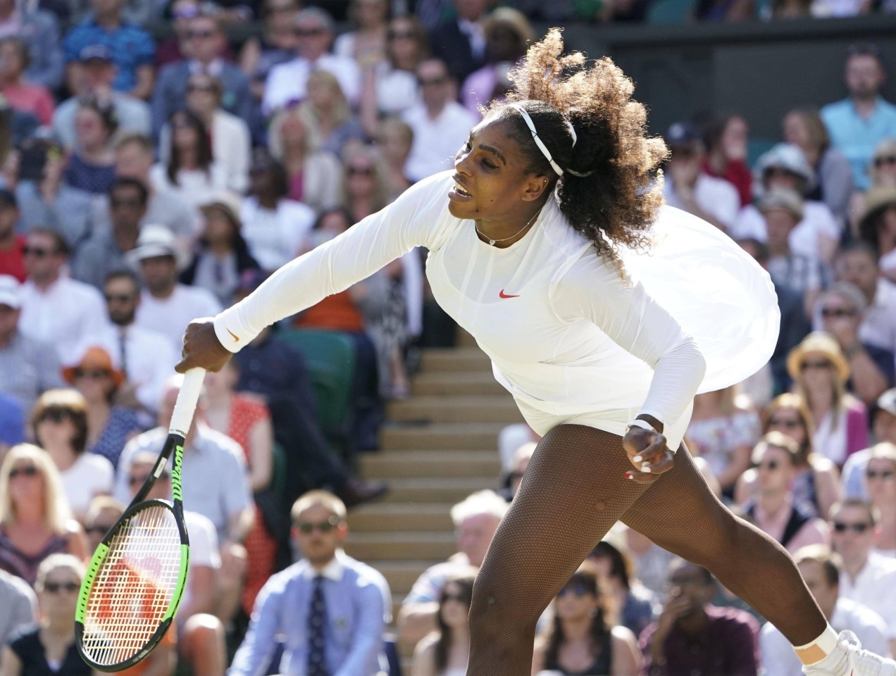 Serena Williams spielte im ersten Satz überragendes Tennis.