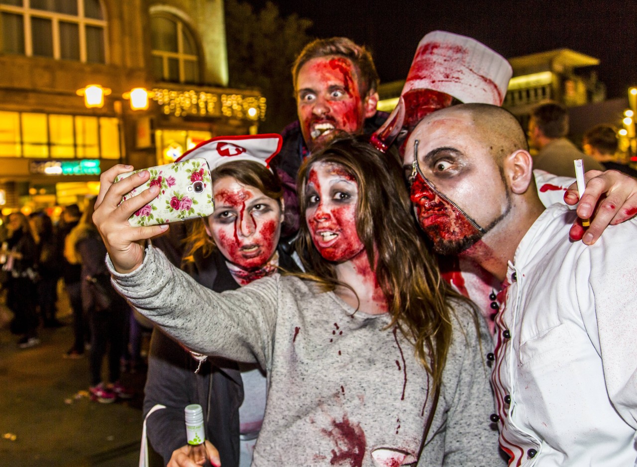 In der Essener Innenstadt findet der Zombiewalk wieder statt. 