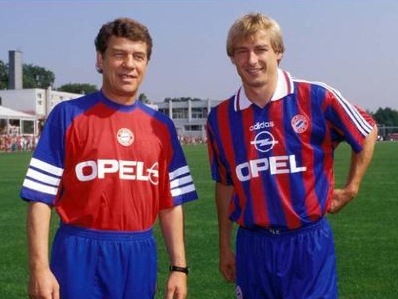 ... und Jürgen Klinsmann (r.).