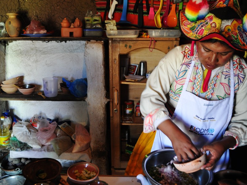 Die 23-Jährige hat sich trotz ihrer bescheidenen Möglichkeiten in Peru einen Ruf als Köchin erworben.