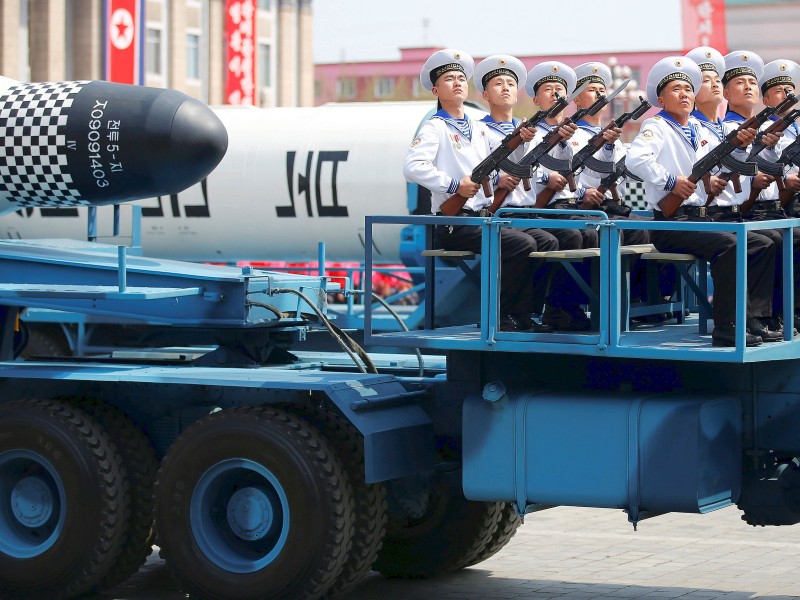 Die Raketen vom Typ Pukuksong haben eine Reichweite von Tausend Kilometer.