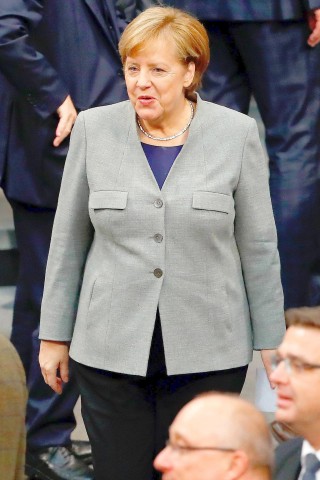 Angela Merkel, CDU-Vorsitzende und geschäftsführende Bundeskanzlerin. 