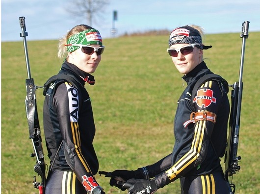 Die Biathlon-Zwillinge. Foto: René Penno