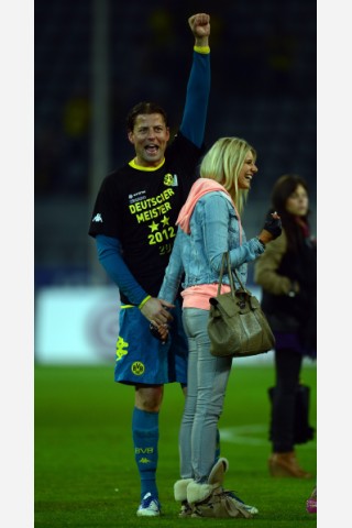Roman Weidenfeller mit seiner Lisa.