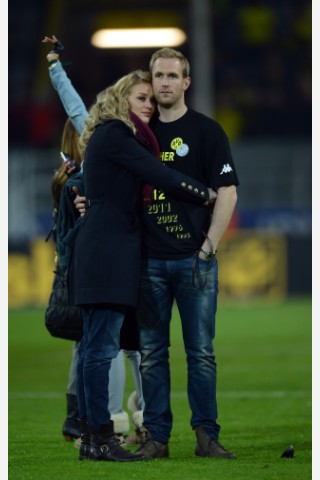Florian Kringe mit seiner Verena.