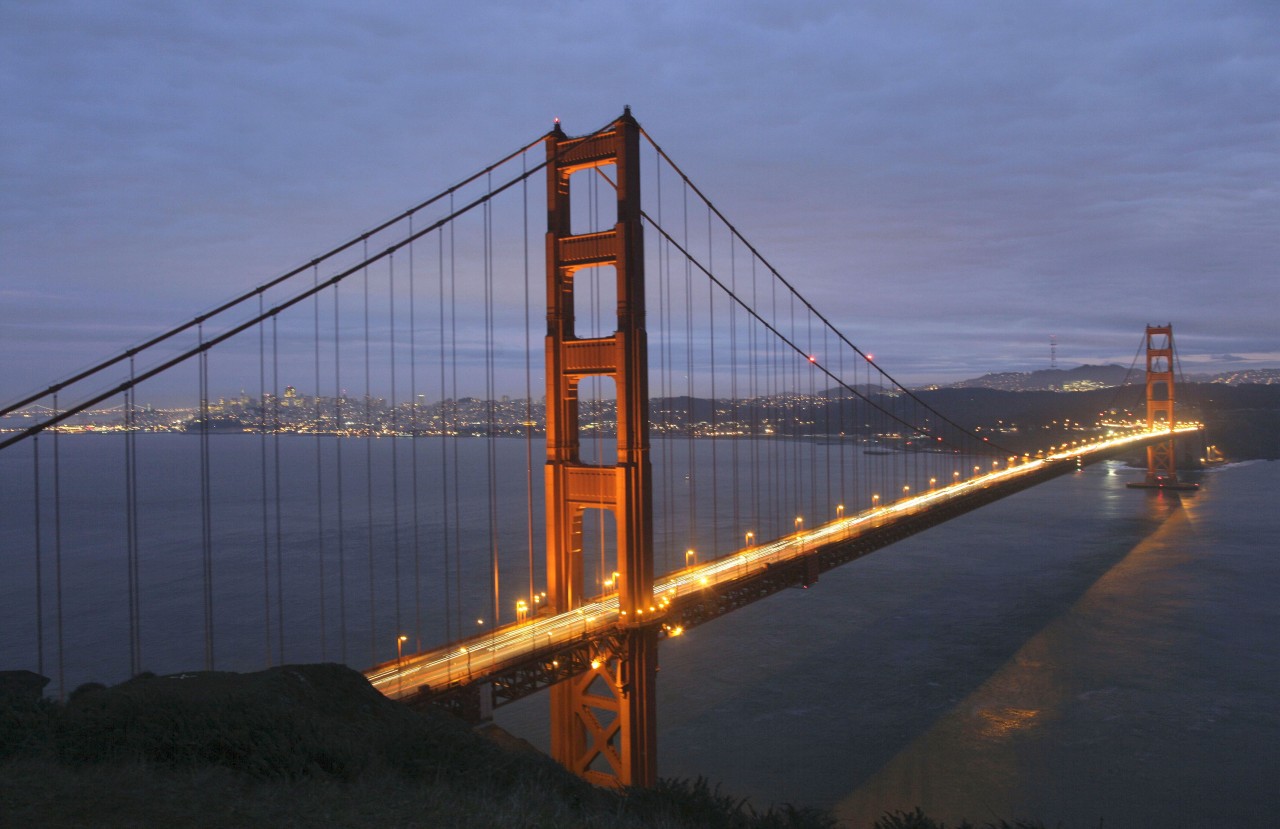 Die Golden Gate Brücke wird nun 75 Jahre alt. Foto: dapd