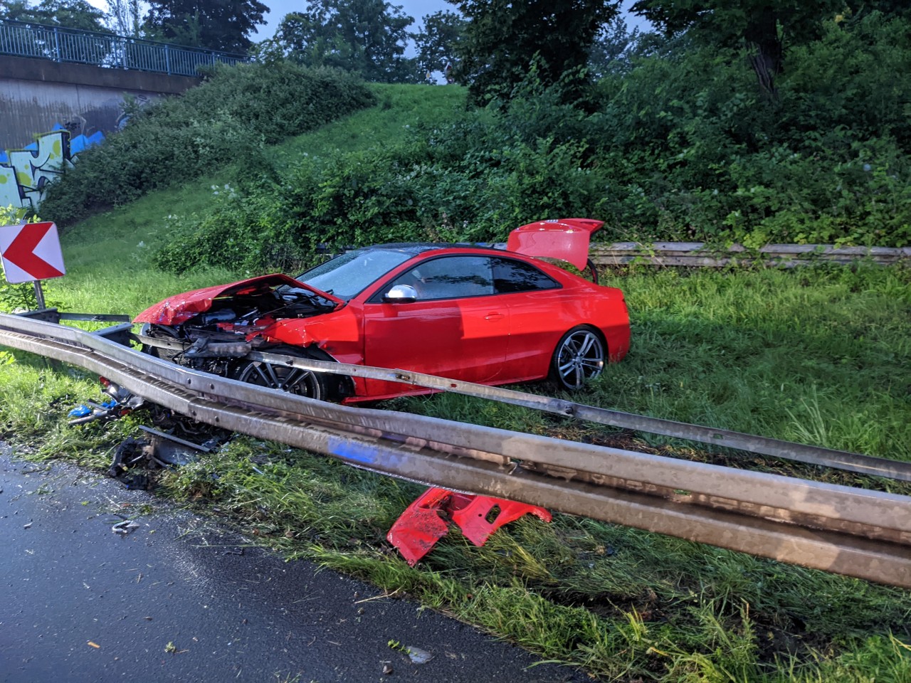 Schwerer Unfall auf der A40 in Mülheim!