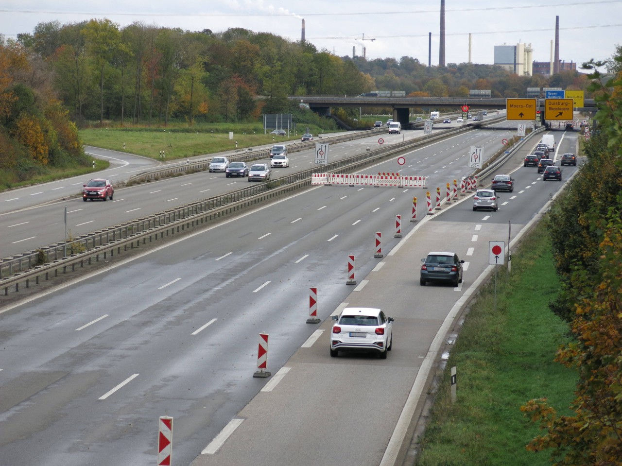 Die A40 in Duisburg wird am kommenden Wochenende stellenweise gesperrt – doch das ist noch nicht alles. (Symbolfoto)